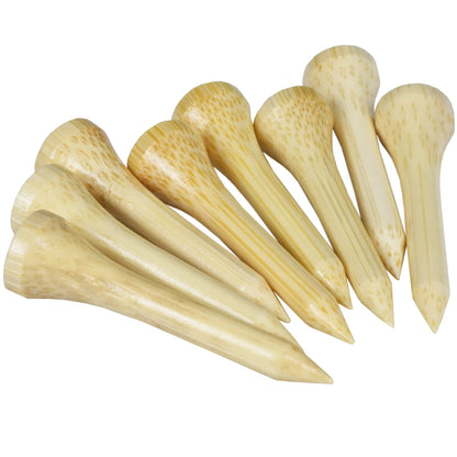 100Pcs Golf Tees Bamboo 42mm