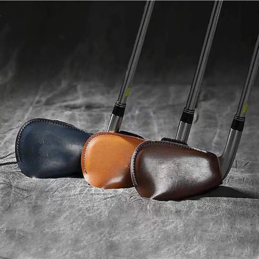 Premium Leather Universal Golf Iron Club Head Covers