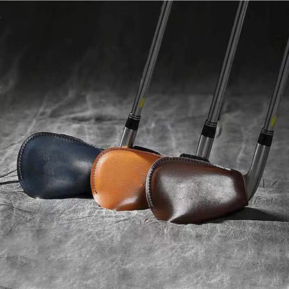 Premium Leather Universal Golf Iron Club Head Covers