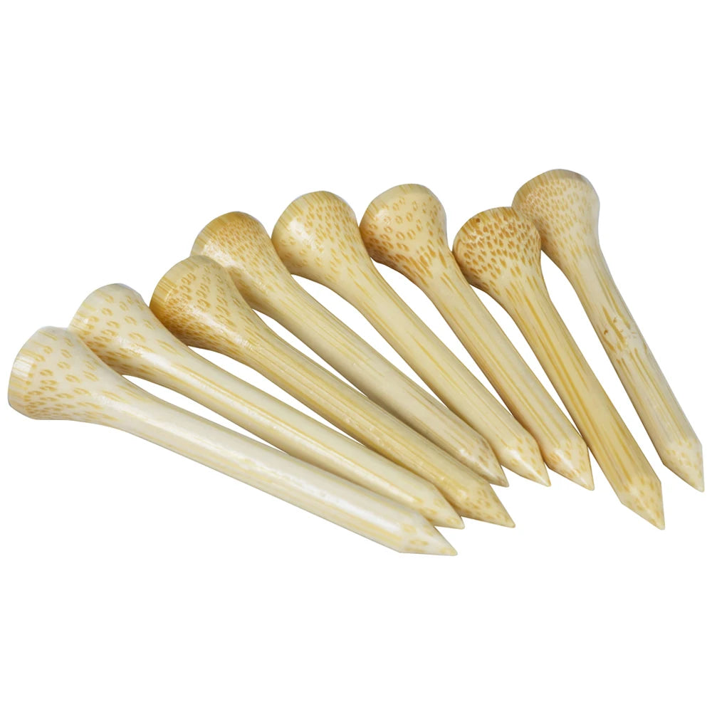 100Pcs Golf Tees Bamboo 42mm