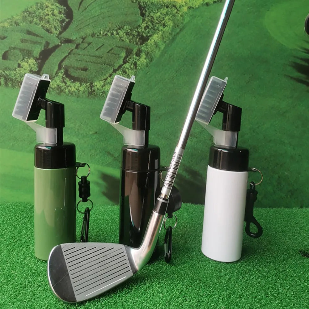 Professional Golf Club Cleaning Kit Groove Cleaner Brush With Leakproof Spray Bottle