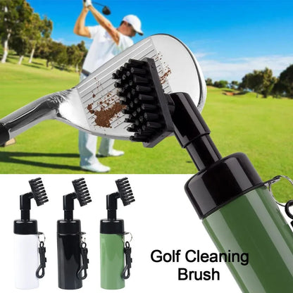 Professional Golf Club Cleaning Kit Groove Cleaner Brush With Leakproof Spray Bottle