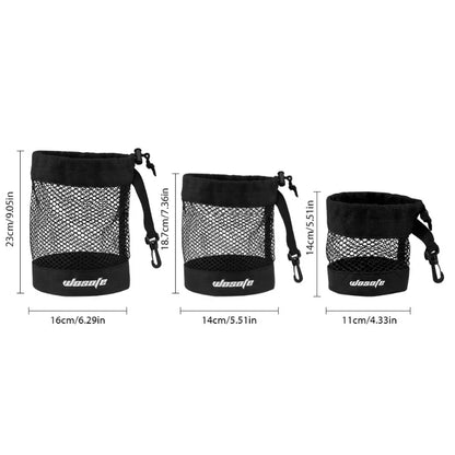Black Mesh Golf Ball Pouch Bag