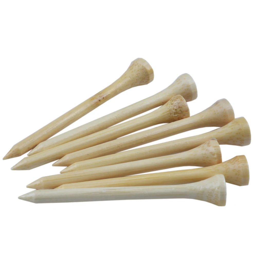 100Pcs Golf Tees Bamboo 42mm